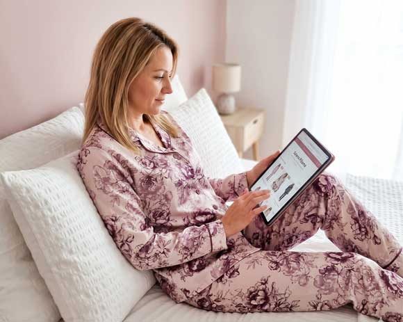 Ženska pižama iz satena 01